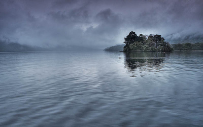 Loch Lomond in evening